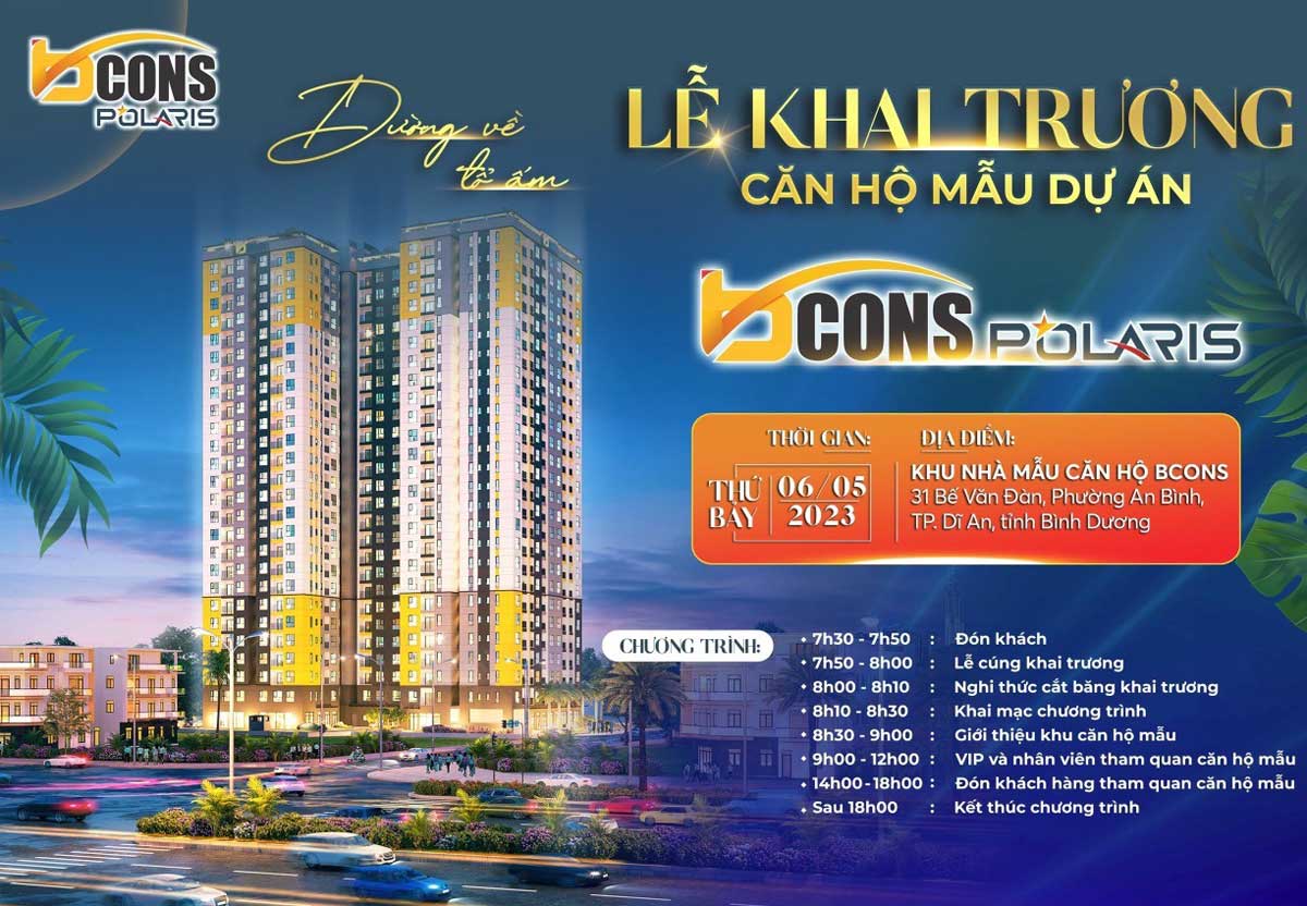 Khai trương nhà mẫu căn hộ Bcons Polaris