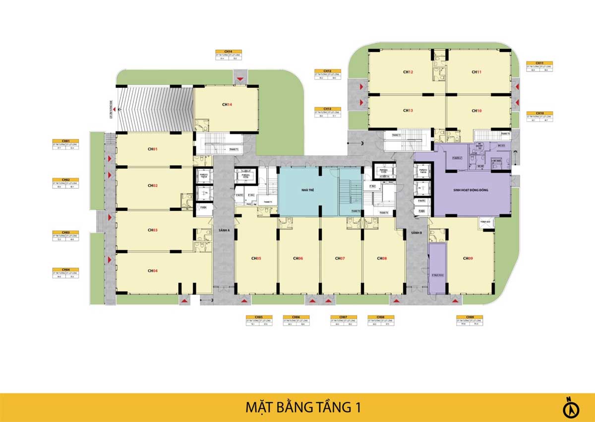 Mat bang Tang 1 Bcons Polaris Le Trong Tan