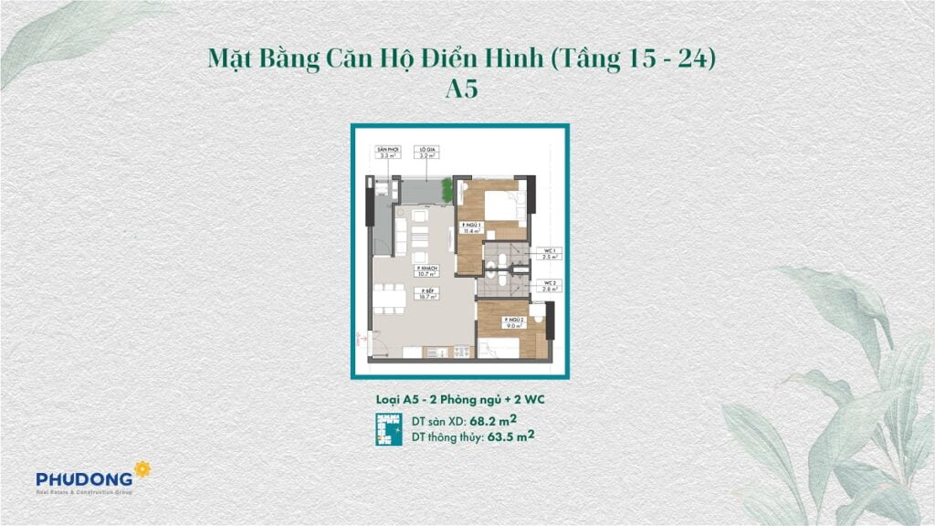 thiet-ke-can-ho-2PN 2WC - 3