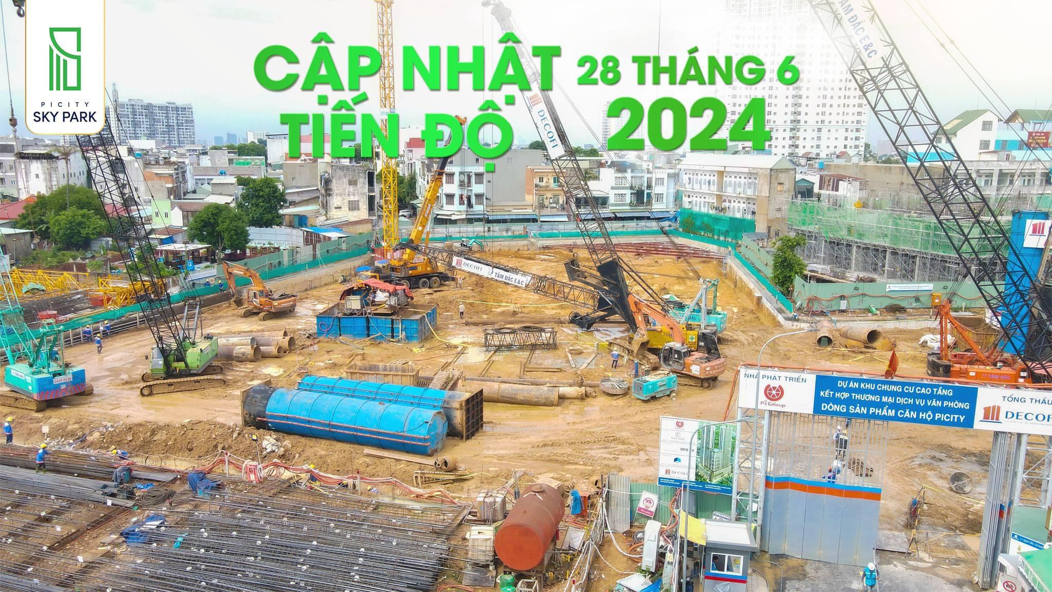 Tiến độ Picity Sky Park 28/6/2024