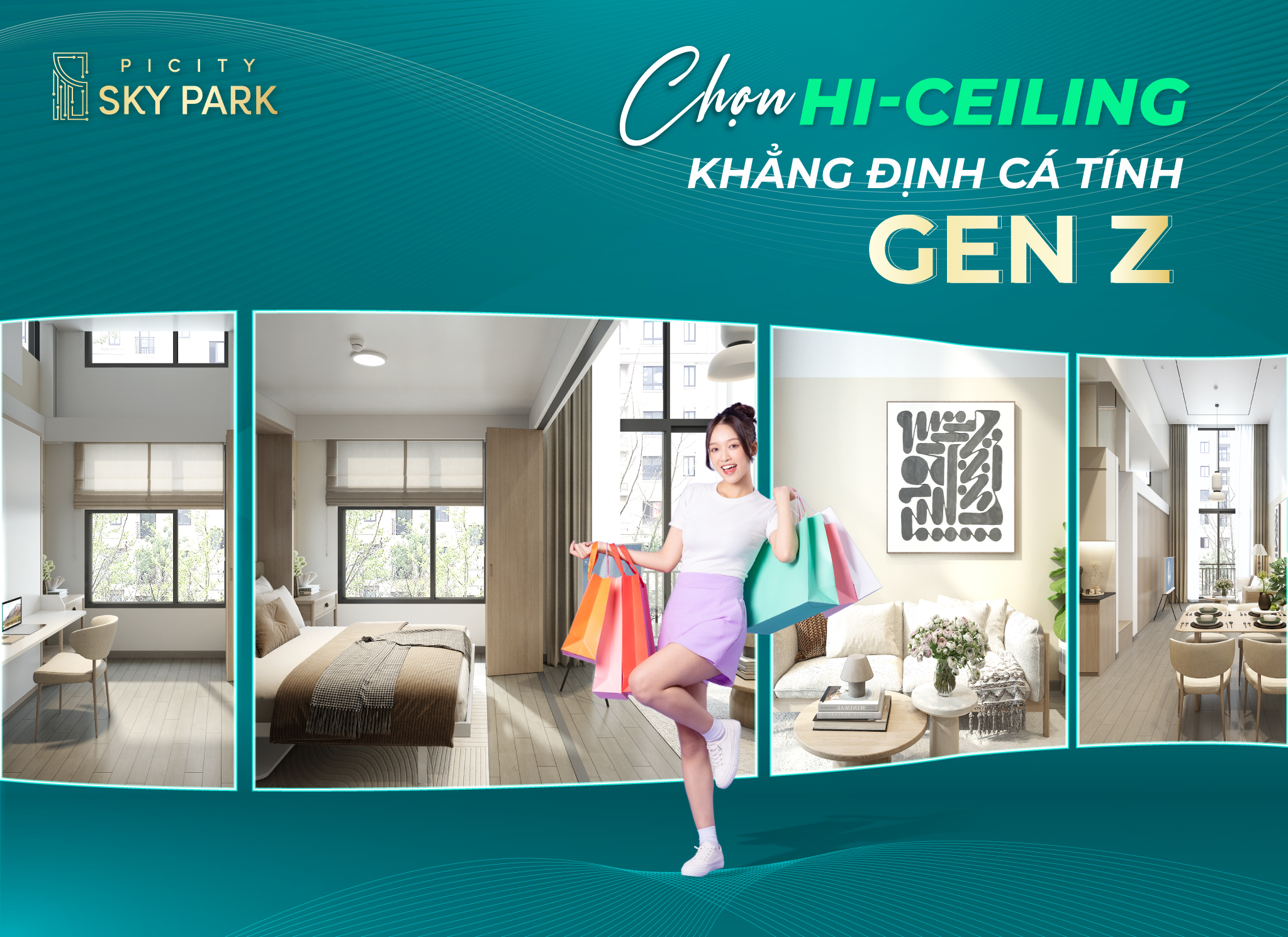 Khẳng định cá tính Gen Z cùng căn hộ Hi-Ceiling