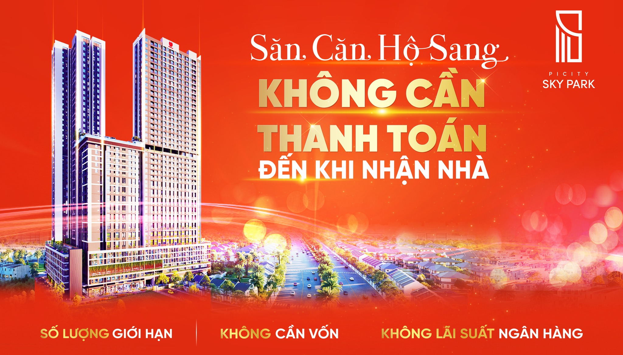 Săn căn hộ Picity Sky Park không cần thanh toán