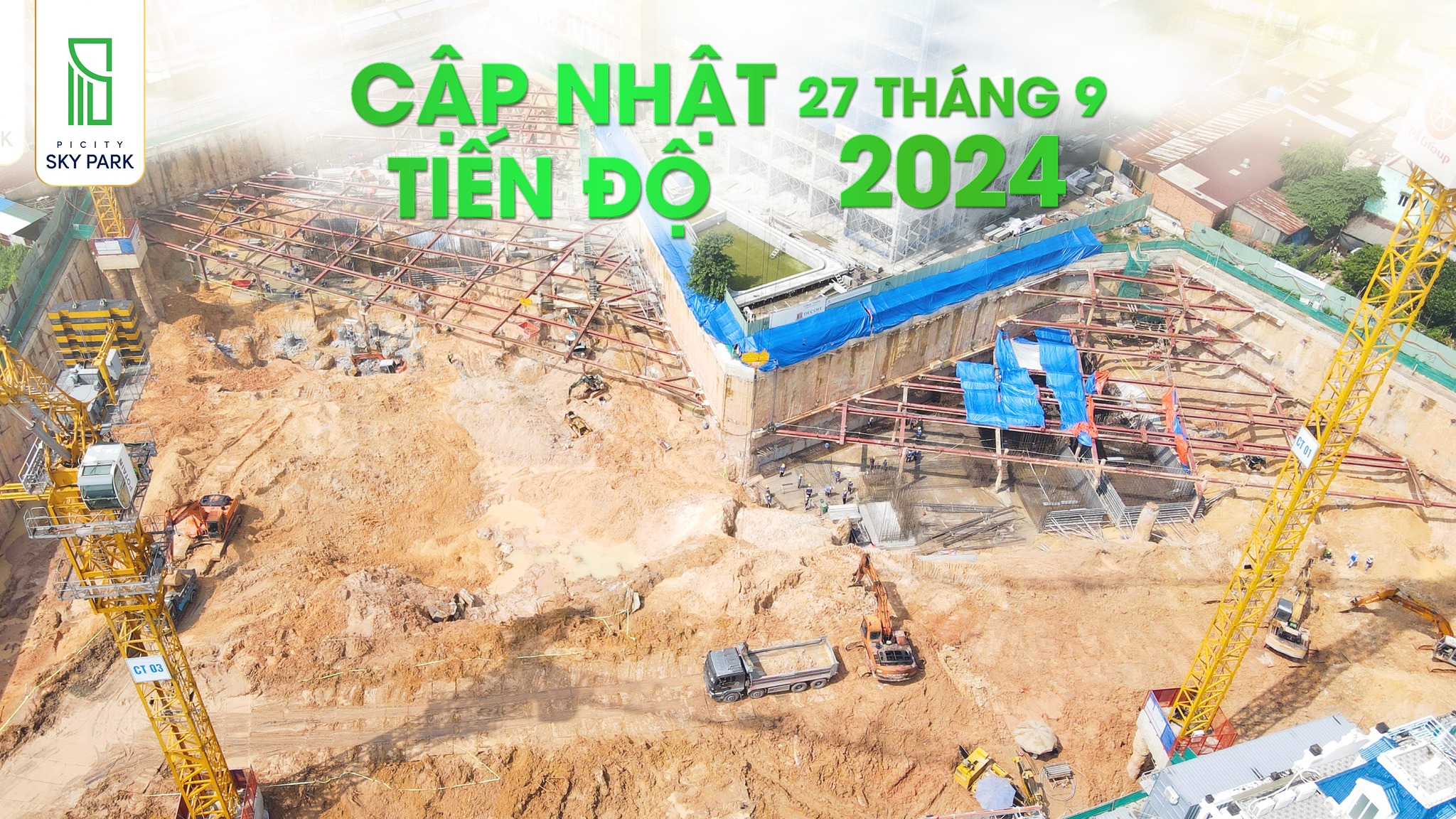 Cập nhật tiến độ Picity SKy Park 27/9/2024