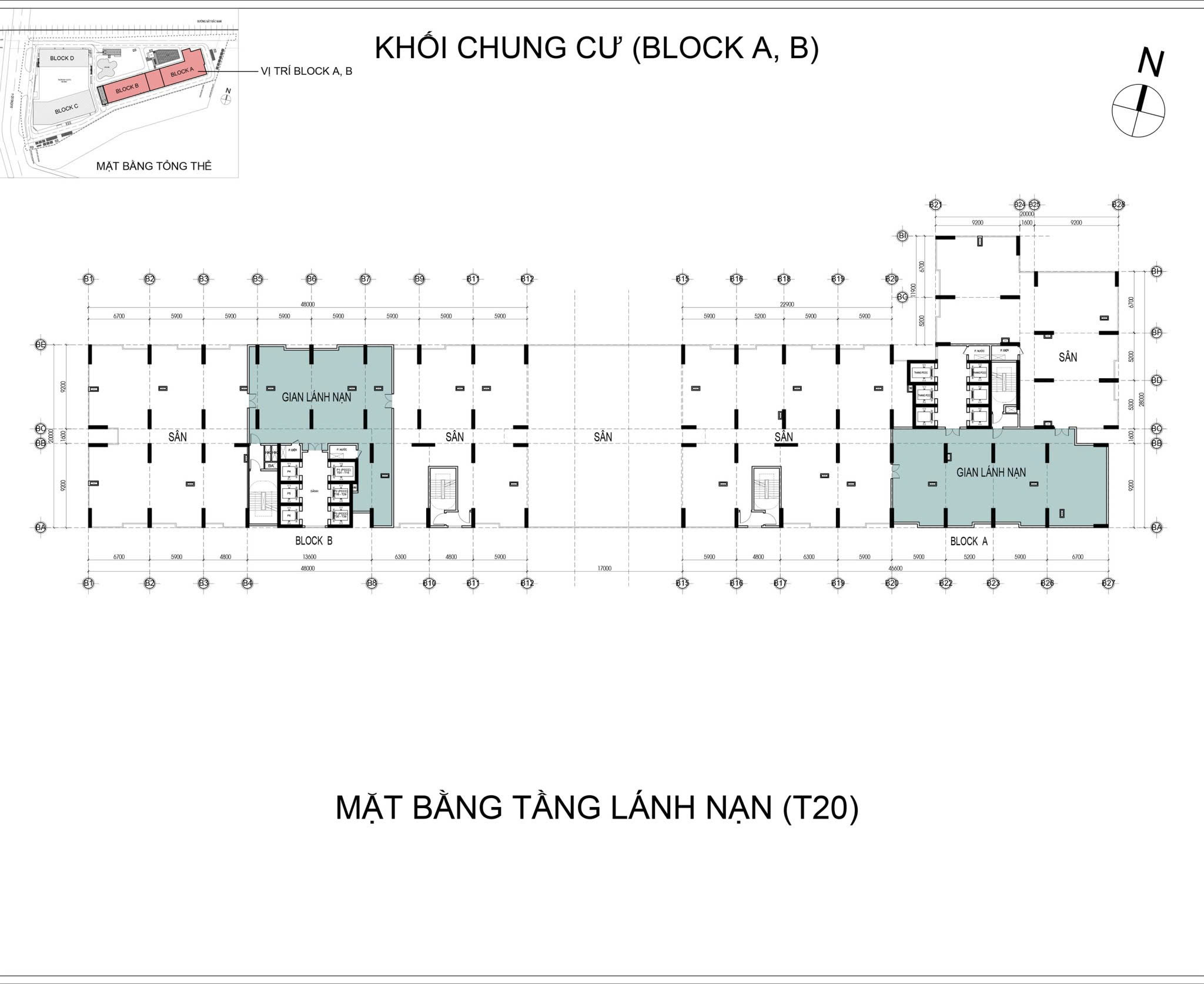 Mat bang tang 20 lock A va B Bcons Solary