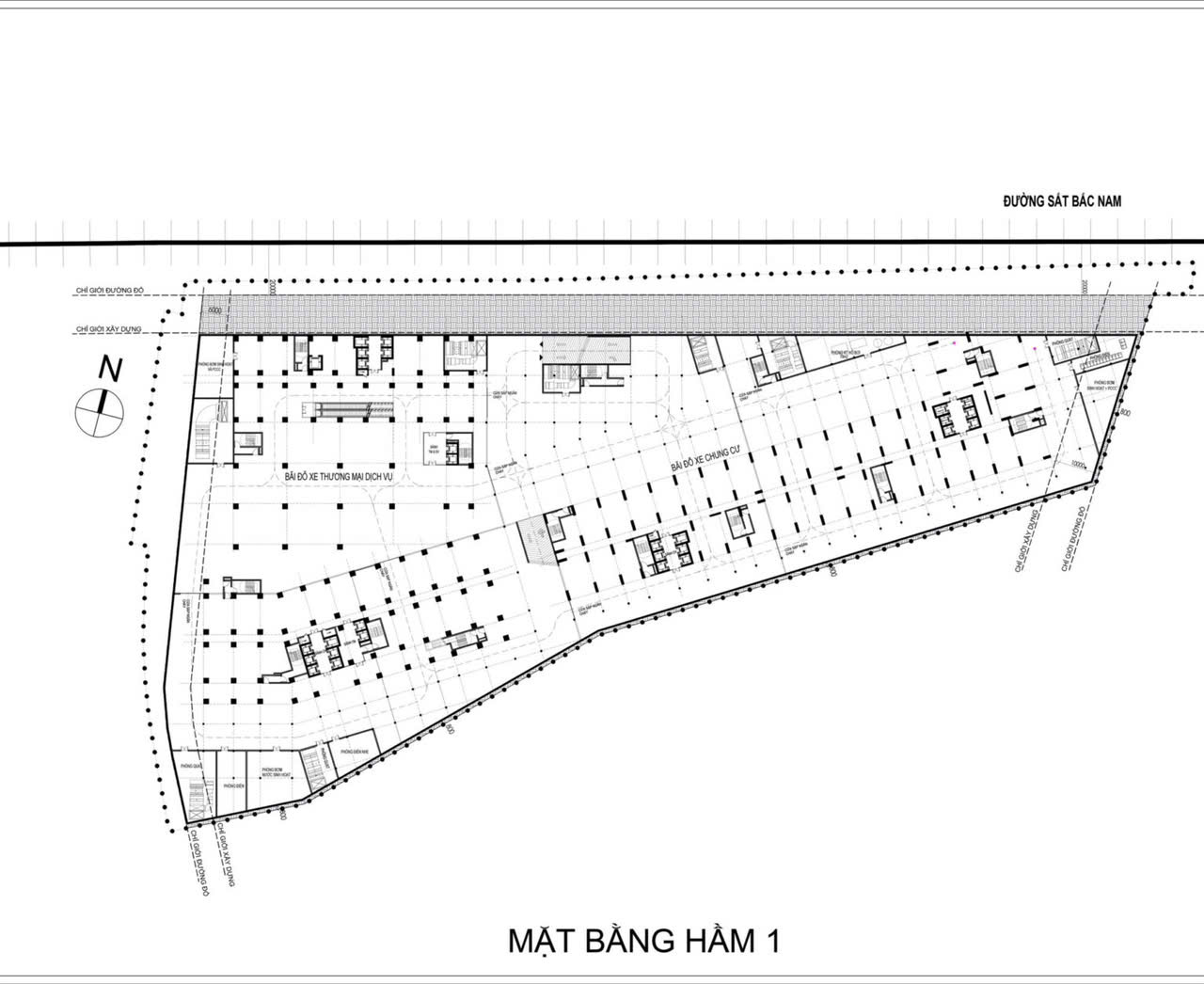 Mat bang tang ham 1 Bcons Solary Binh Duong