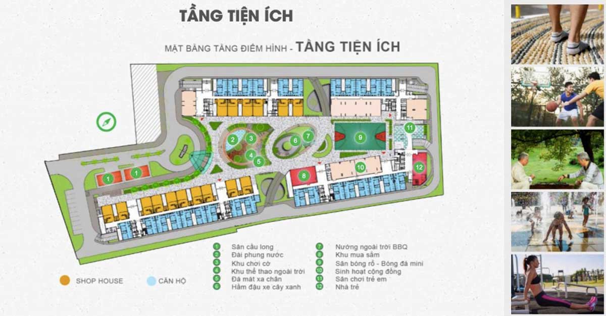 Mặt bằng tiện ích căn hộ An Dân Thủ Đức