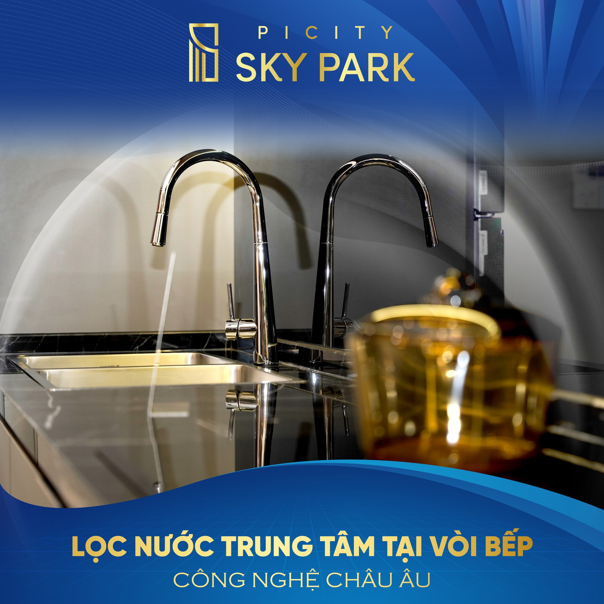 Tiêu chuẩn bàn giao lọc nước trung tâm tại Picity Sky Park