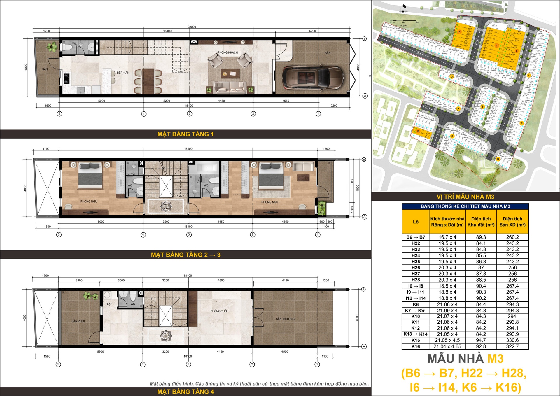 Thiết kế nhà phố Bcons Uni Valley mẫu M3