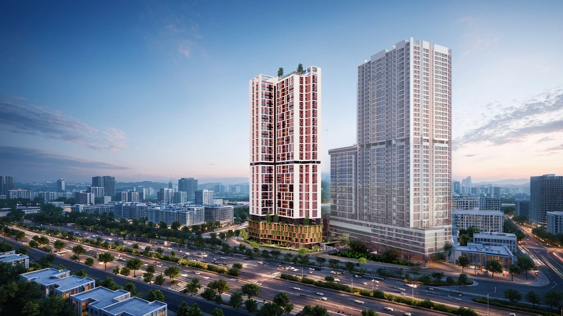Tổng thể căn hộ Picity Sky Zen Dĩ An TPHCM